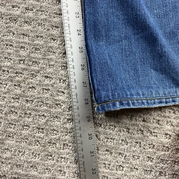 Vintage True Religion Jeans Women 29 Blue Denim Beaded Distressed Rip Ricky Pant - Picture 11 of 16